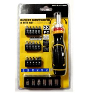 22 pcs Ratcheting Screwdriver Set Tool and Set Kits