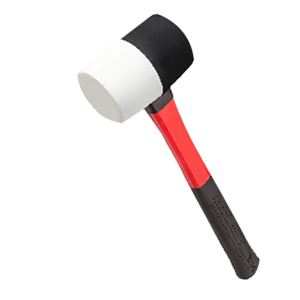 Fiberglass Handle Rubber Head Sledge Hammer Two-color rubber hammer