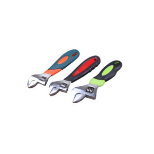 Stubby Light Duty Adjustable Wrench/Spanner with Comfortable Grip
